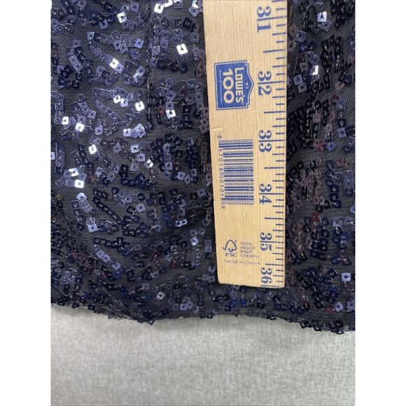 Calvin Klein Women's Sequin One-shoulder Sheath Dress 2 Black - Picture 8 of 10